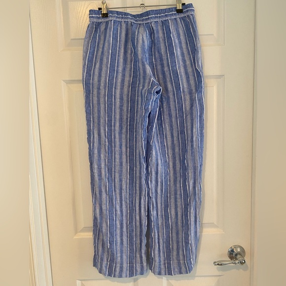Tommy Bahama Linen Blue Striped Pants size XS - Picture 5 of 15